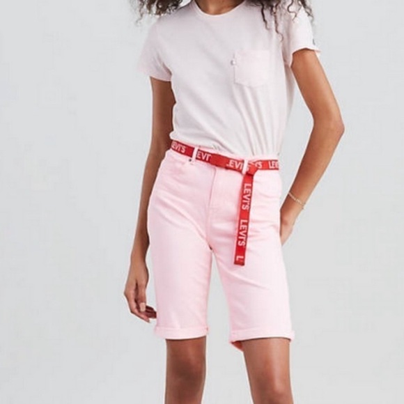 Levi’s light pink Bermuda shorts Size 28 denim stretchy‎ - Picture 7 of 14